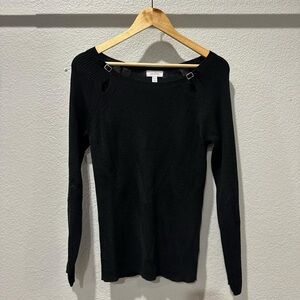 Calvin Klein Black Long Sleeve Top